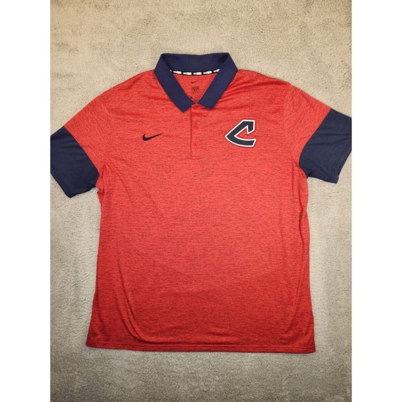 NIKE BSBL Cooperstown Collection Cleveland Guardians Polo Shirt Men's XXXL - Picture 1 of 11